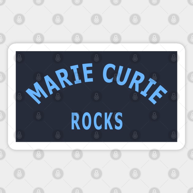 Marie Curie Rocks Magnet by Lyvershop